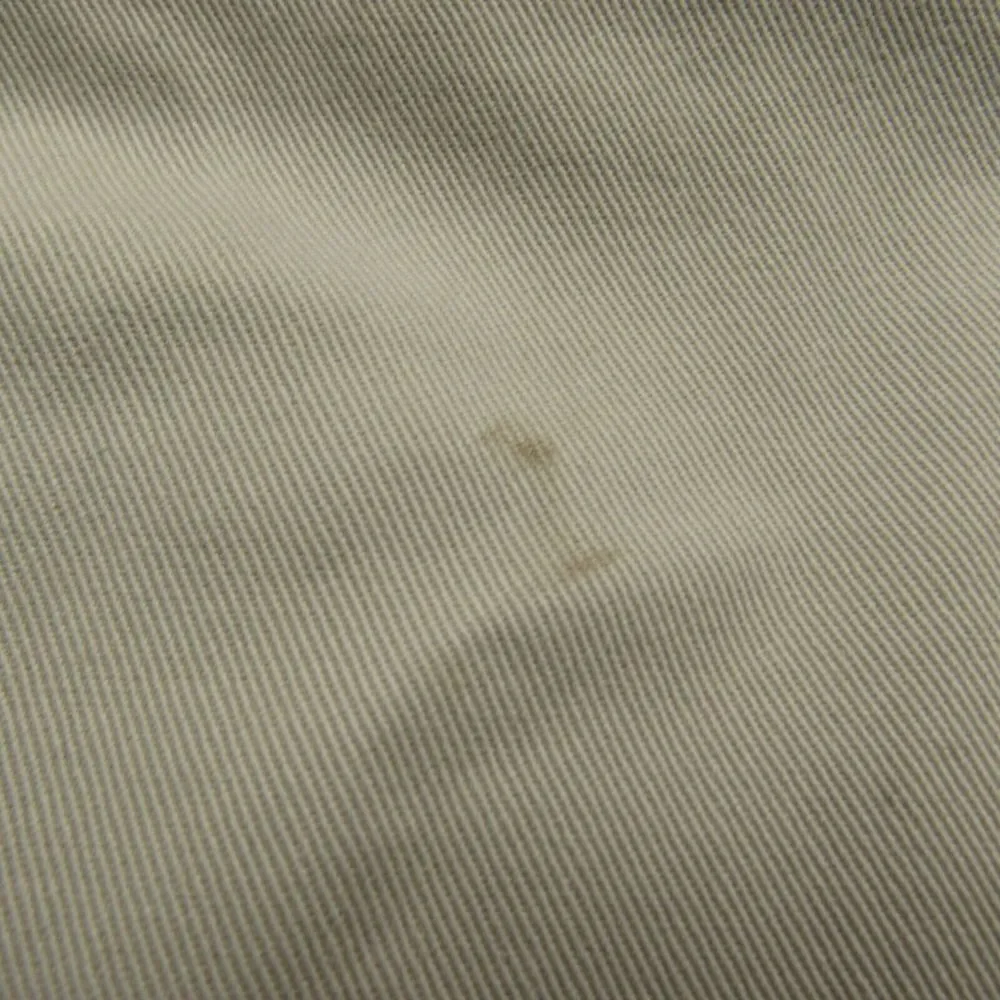 LL Bean Pants Men 36x27 Cream Beige Flannel Lined Pleated Natural‎ Fit Flawed